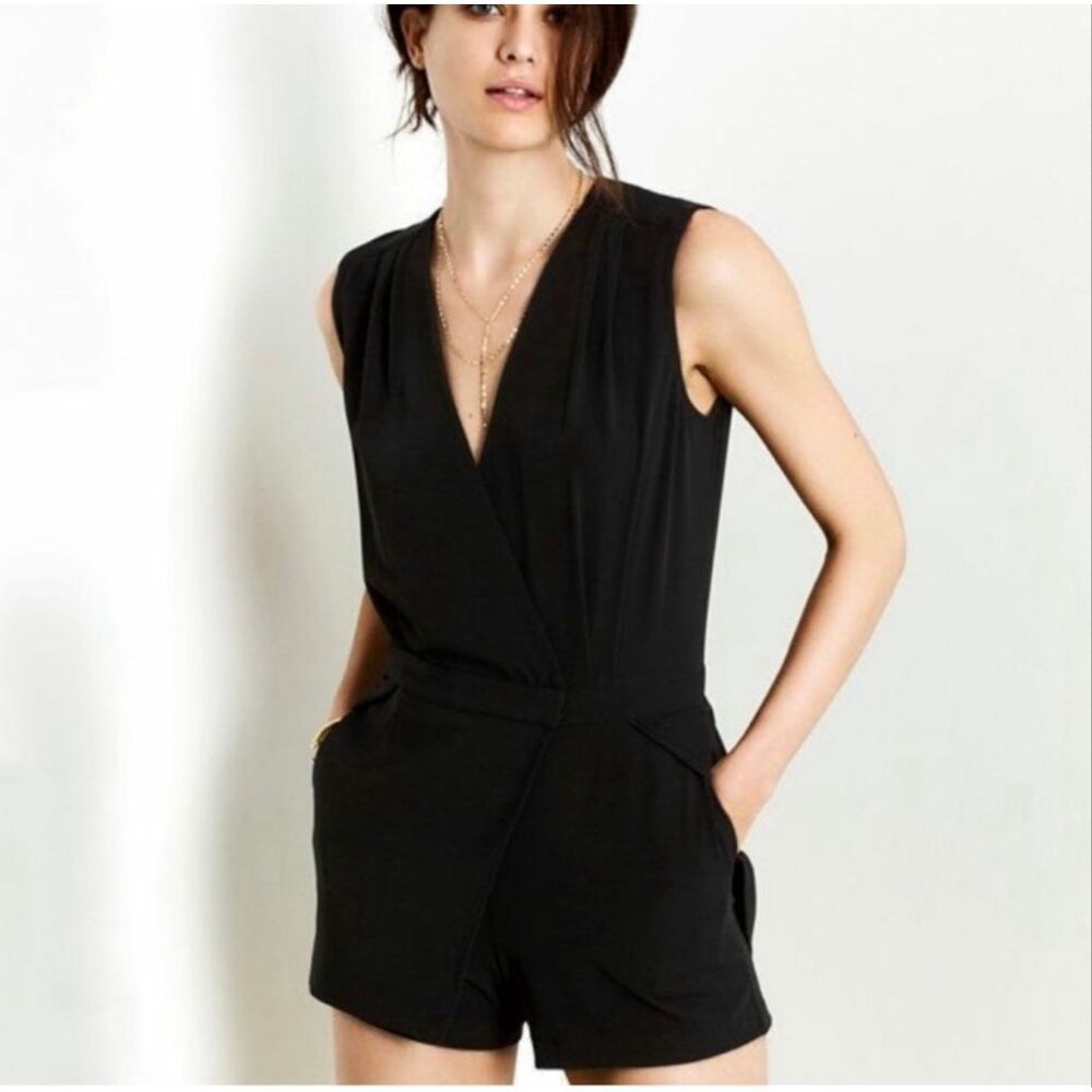 Intermix Mila Black Romper size medium NWT